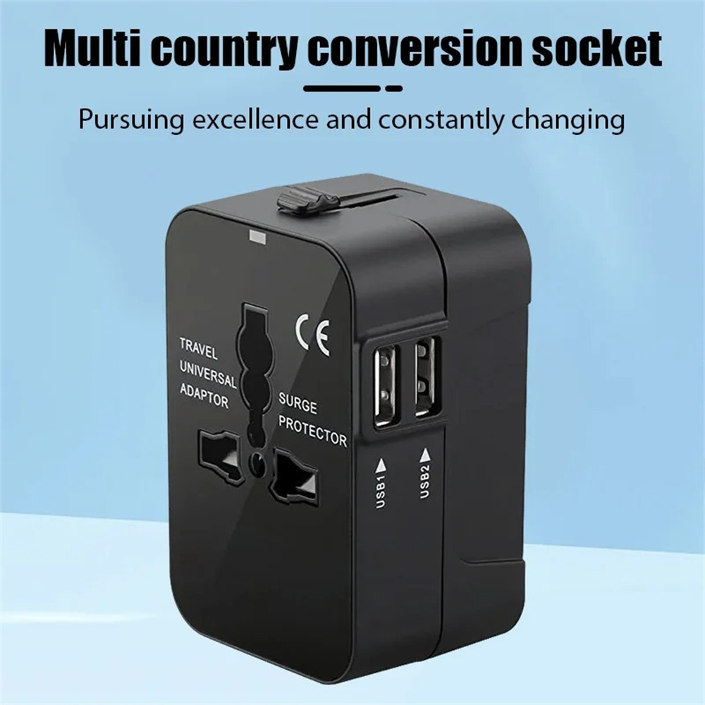 Eyelash Extension Uk - Universeller Reiseadapter mit Doppel-USB-Anschluss UK zu