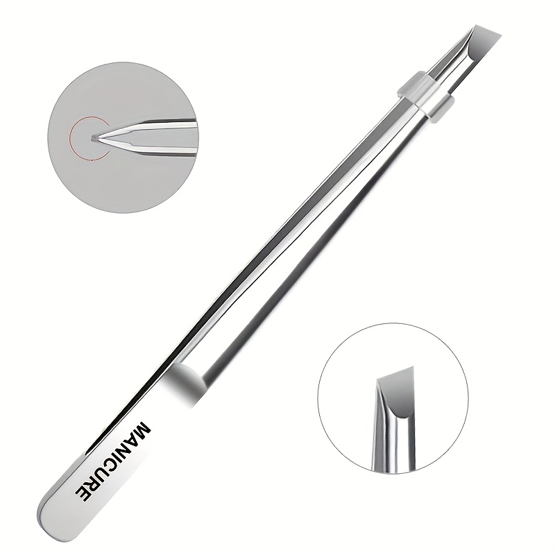 Lash Extension Tweezers - Edelstahl-Schrägpinzette mit Rutschfester Spitze - Hochpräzise