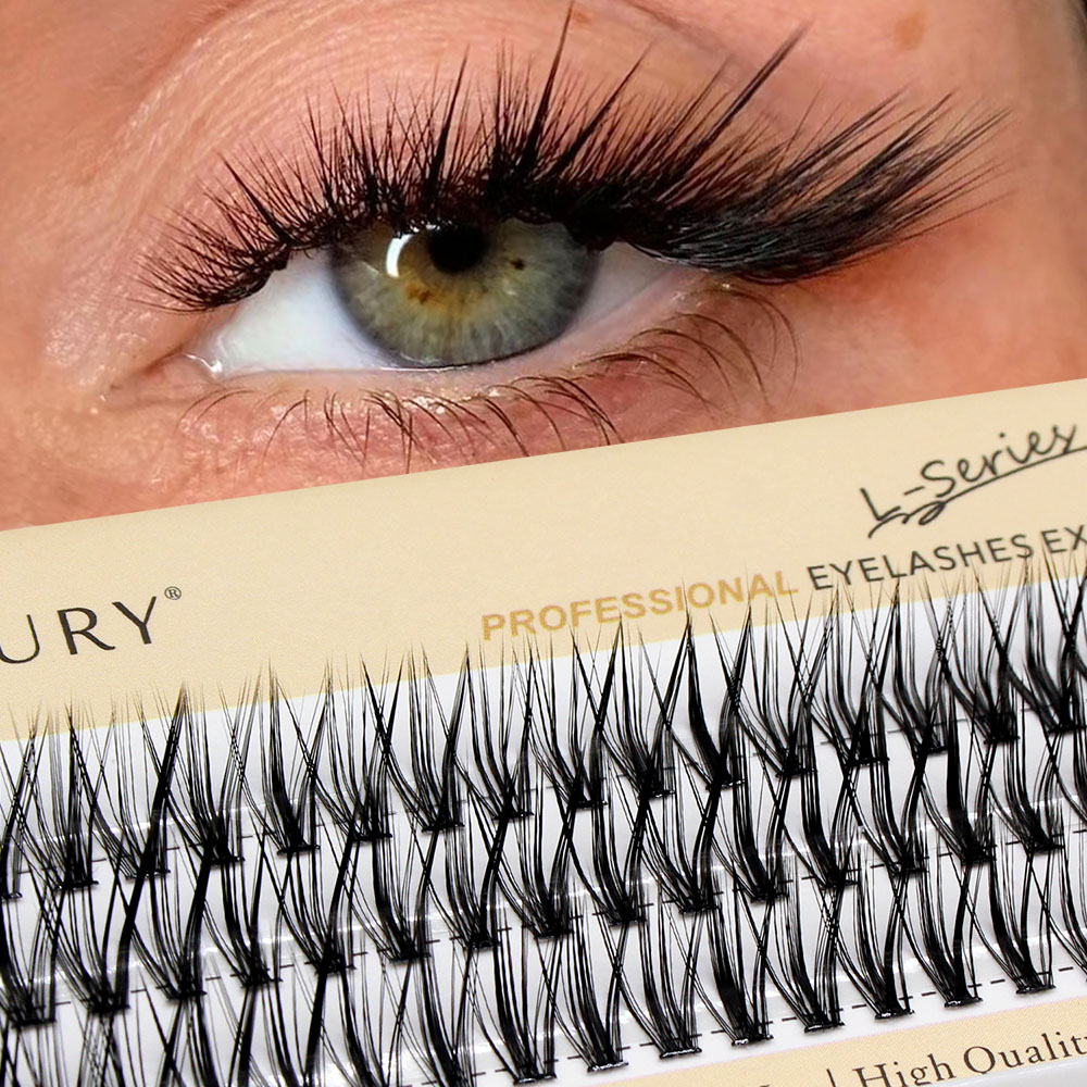 Eyelash Extension Cat Eye - 60 Stück 30D C/D/L Curl Cluster