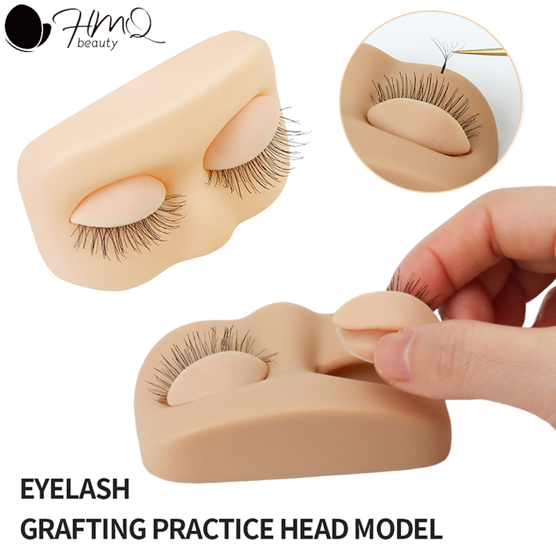 Eyelash Extension Model - Übungskopf zur Wimpernverlängerung mit abnehmbaren Augenlider,