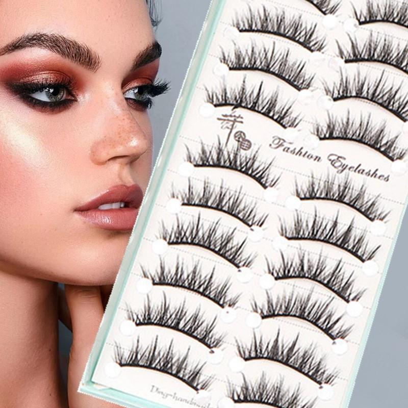 Neue 10 Paar Natürliche Lange  – Eyelash Extension Cat Eye Bewertung und Preis