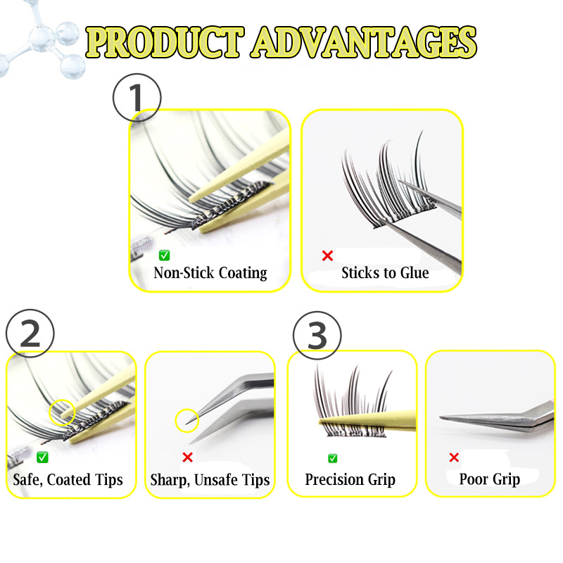 Antihaft-Applikator, kein Kleb – Lash Extension Tweezers Bewertung und Preis