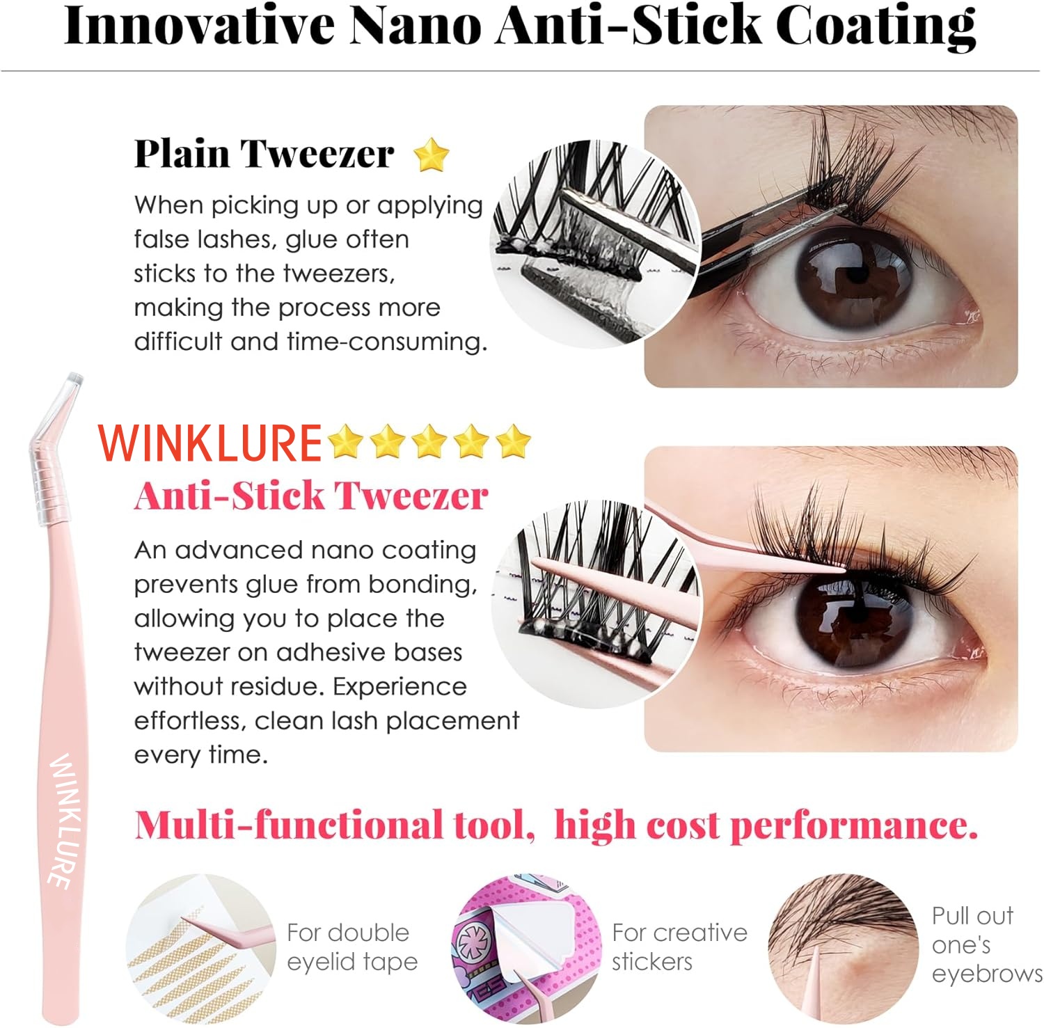 WINKLURE Selbstklebende Falsch – Eyelash Extension Cat Eye Bewertung und Preis
